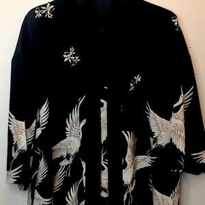 Black Graphic Kimono